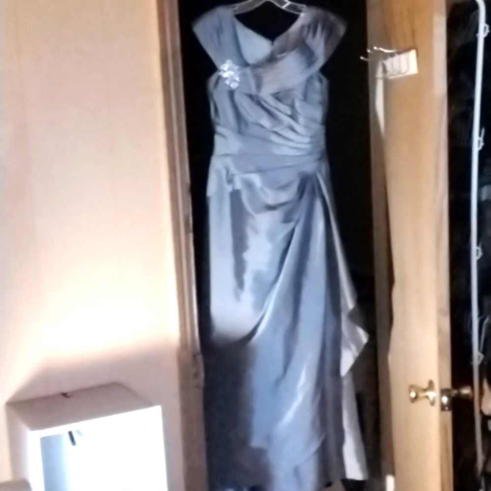 Jade Silver Prom Dress